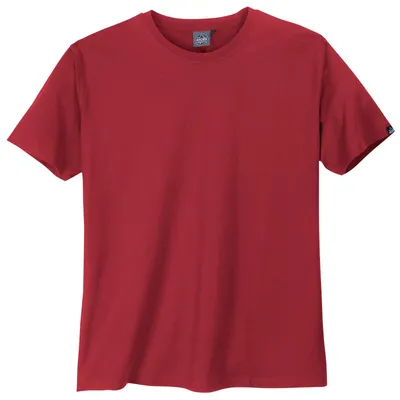Produktbild von Ahorn Basic Rundhals T-Shirt rot Übergrößen