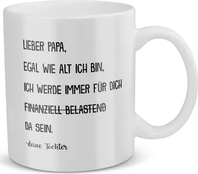Produktbild von 22Feels Papa Geschenk von Tochter Vatertag Vater Tasse Geburtstag Weihnachten Kaffeetasse Männer Herrentag Geschenkidee