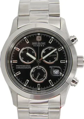 Produktbild von Swiss Military Hanowa Herren Uhr 06-5115.04.007 si/sw Edelstahl