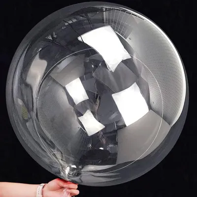 Produktbild von Bobo Luftballons - 5 Stück runde durchsichtige Ballons - Dekoration - 50 cm