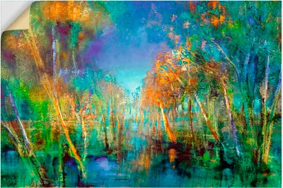 Produktbild von ARTland Wandbild, selbstklebend Waldbaden Größe: 30x20 cm