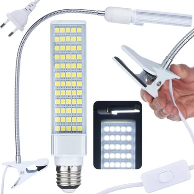 Produktbild von Schwanenhals-Mikroskopbeleuchtung mit Clip 60xLED