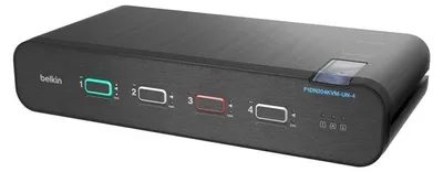 Produktbild von Belkin F1DN204KVM-UN4C, 4K Ultra HD, Schwarz