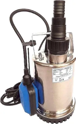 Produktbild von CHM GmbH® Flachsaugpumpe Edelstahl 400 Watt Kellerpumpe, Tauchpumpe, Poolpumpe