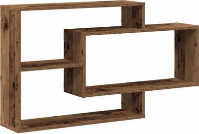 Image de Étagère murale vieux bois 104x20x58,5 cm bois d'ingénierie