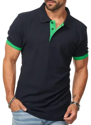Produktbild von DAILY Baumwolle Herren Poloshirt in Kurzarm als Freizeit Polo T-Shirt - Polo-Hemd für Herren Männer Polohemd im Regular-Fit in Piqué-Qualität