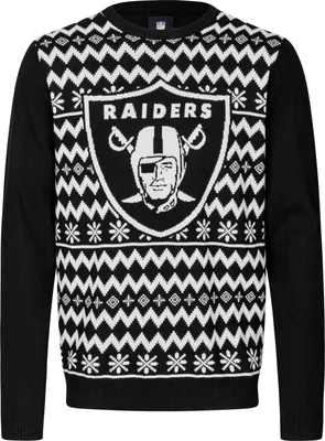Produktbild von NFL Las Vegas Raiders Ugly Sweater Big Logo 2-Color Christmas Pullover Weihnachten XXL