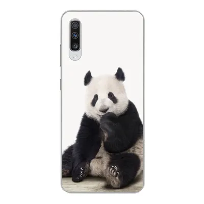 Produktbild von MuchoWow® Handyhülle Schutzhülle Hülle für Samsung Galaxy A70 Panda - Tiere - Jungen - Mädchen - Pandabär Silikon Softcase Handy Hülle - Schutzhaube