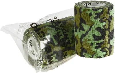 Produktbild von Haftbandage Selbsthaftende Bandage / Fixierbinde 7,5 cm x 4,5 m Camouflage Grün