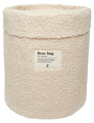 Imagen del producto de Cesta de almacenamiento de tejido bouclé - Color natural