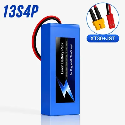 Produktbild von Lithium-Ionen-Akku - 48 V 13S4P Batteriepack - 10 Ah - Li-Ion - XT30-JST-Anschluss - Wiederaufladbar - Für Elektroroller