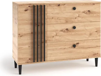 Obrázek produktu pro Kombinovaná komoda s lamelami WARDOX - dub artisan