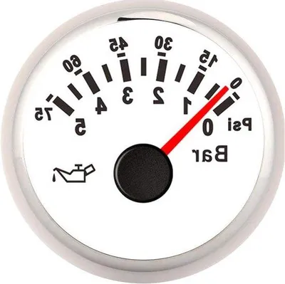 Productafbeelding van Drukmeter 12V/24V 0-10 Bar 145 psi met LED-achtergrondverlichting, zilver/zwart