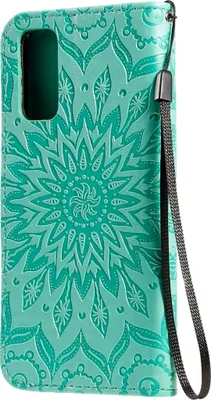 Produktbild von Mobigear Sunflower  Samsung Galaxy S20 Hülle Klapphülle Geldbörse - Türkis