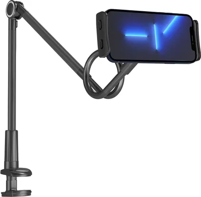 Produktbild von Wozinsky lange flexible Telefon- und Tablethalterung schwarz (WTHBK5)