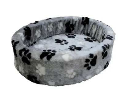 Immagine prodotto di Nobby zampa di letto in peluche grigio, diametro: 100 cm