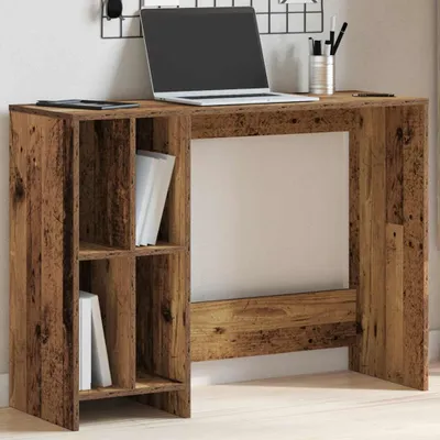 Produktbild von "2026 Promotion" Schreibtisch Altholz-Optik 102,5x35x75 cm Holzwerkstoff - Schreibtische CC31688