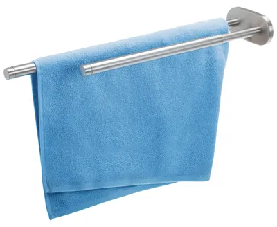 Produktbild von bremermann Bad-Serie PIAZZA - Teleskop-Handtuchhalter, 2-armig, Edelstahl matt