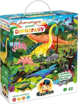 Produktbild von CzuCzu Obserwacyjne puzzle Dinozaury