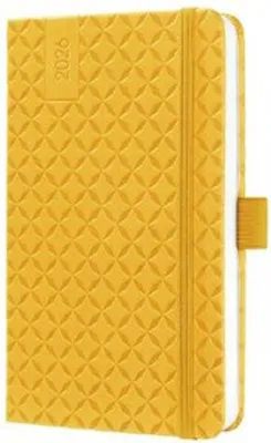 Image de sigel Calendrier de poche Jolie Flair 2026 similicuir A6 jaune