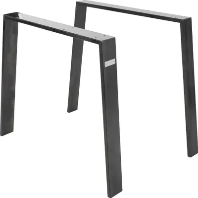 Obrázok produktu pre ML-Design  2x stolová noha Loft, 90x72 cm, profil 8x2 cm, priemyselná, z ocele