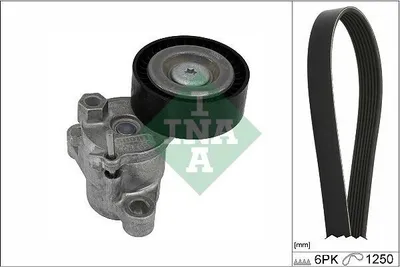 Produktbild von INA 529 0524 10 Keilrippenriemensatz für FORD FOCUS III Turnier