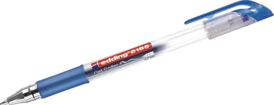 Produktbild von Gelroller edding 2185 metallgefasste Rollerspitze 0,7mm blau Packung mit 10 Stück