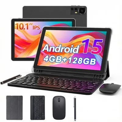 Zdjęcie produktu dla Extralink Tablet CP31 4GB RAM 128GB 10.1" Android 15 Czarny z Klawiaturą, Myszką i Rysikiem