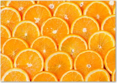 Produktbild von Tulup® Glas-Bild - 100 x 70 - Wandbild aus Glas - Wandkunst - Wandbild hinter gehärtetem Sicherheitsglas - Essen & Getränke - Orangenscheiben - Orange