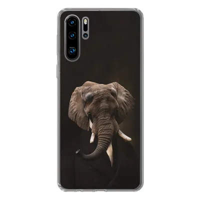 Produktbild von MuchoWow® Handyhülle Schutzhülle Hülle für Huawei P30 Pro Elefant - Tiere - Kunst Silikon Softcase Handy Hülle - Schutzdeckel