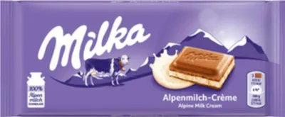 Produktbild von Milka ALPENMILCH CREME Tafel 100g