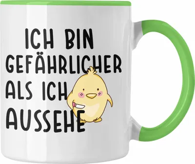 Produktbild von Trendation - Lustige Tasse Kollege Kollegin Geschenk Lustiger Spruch Kaffeetasse Sprüche Sarkasmus Tassen mit Sprüchen (Grün)