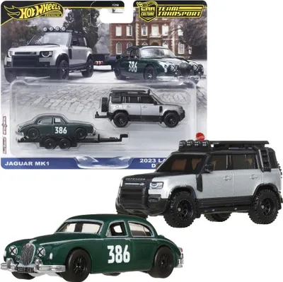Produktbild von Hot Wheels Car Culture Team Transport silbernes Spielzeugauto