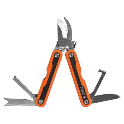 Produktbild von BLACK+DECKER Garten-Multitool 6-in-1 Orange Schwarz Multitool Schere Messer Säge Unkrautbekämpfung Wurzelentferner Flaschenöffner Handwerk Tragbar
