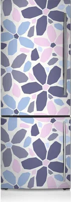 Produktbild von Kühlschrankfolie Aufkleber Kühlschrankmagnete Dekoration Kühlschrankfolie 60x180 cm - Blumengeometrie.