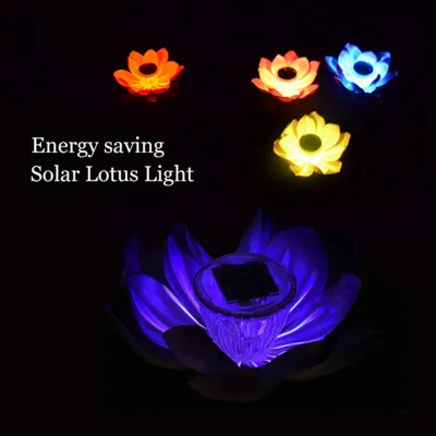 Zdjęcie produktu dla Pływające światło lotosu, światło lotosu, zmieniająca kolor lampa kwiatu lotosu, zmieniająca kolor lampa kwiatu lotosu LED, wodoodporna lampa lotosu