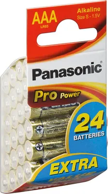 Image de Panasonic Pro Power LR03PPG - Pile 24 x type AAA alcaline
