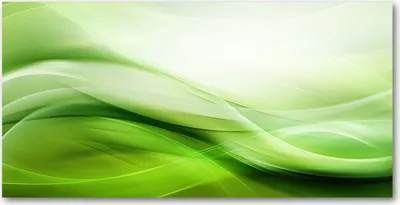 Produktbild von Tulup Glas-Bild -140x70- Wandkunst Dekorative Wand für Küche & Wohnzimmer - Kunst: modern & klassisch - Grüne Wellen - Grün