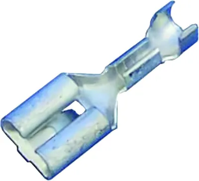 Produktbild von 10 Stück Kalitec 10241204 Flachsteckhülse DIN 46340 mit Rastzunge 4-6mm² 6,3mm x 0,8mm Messing galvanisch verzinnt I Steckverbinder I Crimpverbinder verzinnt I KFZ Anwendungen