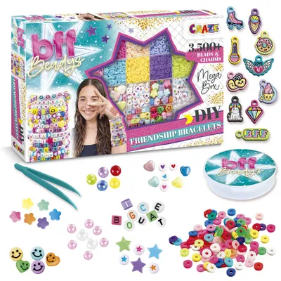 Productafbeelding van CRAZE BFF Mega Box - Set vriendschapsarmbandjes, maak zelf creatieve armbandjes