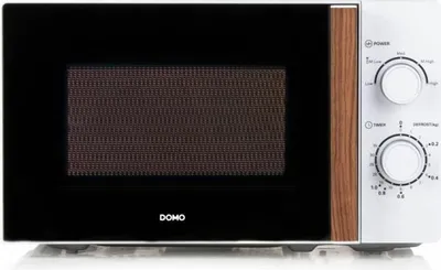 Produktbild von Domo DO2720, Arbeitsplatte, Solo-Mikrowelle, 200 l, 700 W, Drehregler, Weiß, Holz
