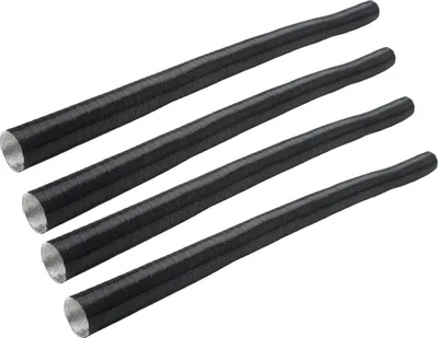 Image de 4 pièces de 42 mm de tuyau de chauffage automobile, entrée d'air, sortie, gaz d'échappement, ondulé, combustion, tuyau flexible pour Eberspacher
