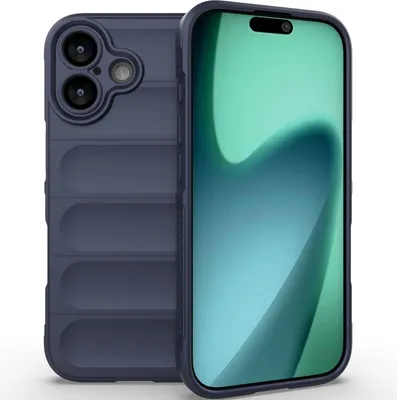Produktbild von Handyhülle für iPhone 17 Weich TPU Silikon Stossfest Anti-rutsch Hülle Dunkelblau