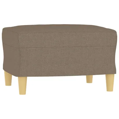 Image de vidaXL Tabouret de pied Taupe 60x50x41 cm Tissu