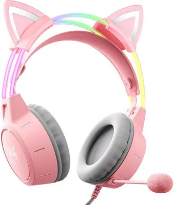 Obrázek produktu pro Onikuma ONIKUMA X15Pro Gaming Headphones Pink/Cat Ears