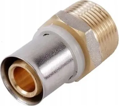 Zdjęcie produktu dla Złączka prosta zaprasowywana 1/2" x 16 x 2 mm gwint zewnętrzny