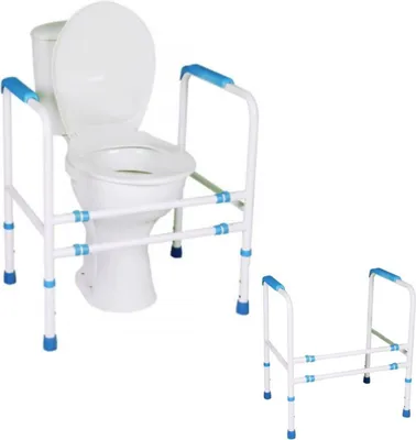 Produktbild von WC-Aufstehhilfe Toilettengestell Stützhilfe Toilettenstütze Einstellbare