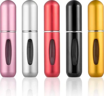 Produktbild von Parfümzerstäuber Nachfüllbar Reise, 5 Stück 5ml Mini Portable Leere Sprühflasche, Parfumflasche Zum Befüllen, Taschenzerstäuber Nachfüllbar, Parfüm Zerstäuber