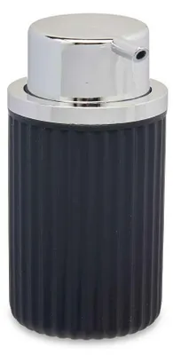 Produktbild von Berilo Seifenpumpe/Spender - schwarz/silber - Kunststoff - 15 cm