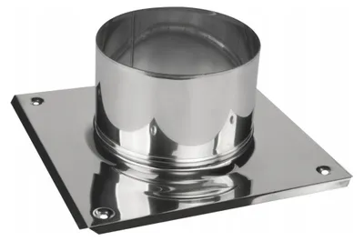 Produktbild von Schornsteinfuß - Säurebeständig - Korrosionsbeständig - Ø 120 mm - Länge 235 mm - Für Kaminrohre